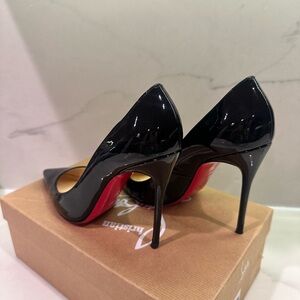 Christian Louboutin Black Patent Heels - DECOLLETE 554 100 PATENT